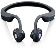 Lenco HBC-200GY Casque tour de cou Bluetooth - Noir, Sport, IPX5, Micro-USB