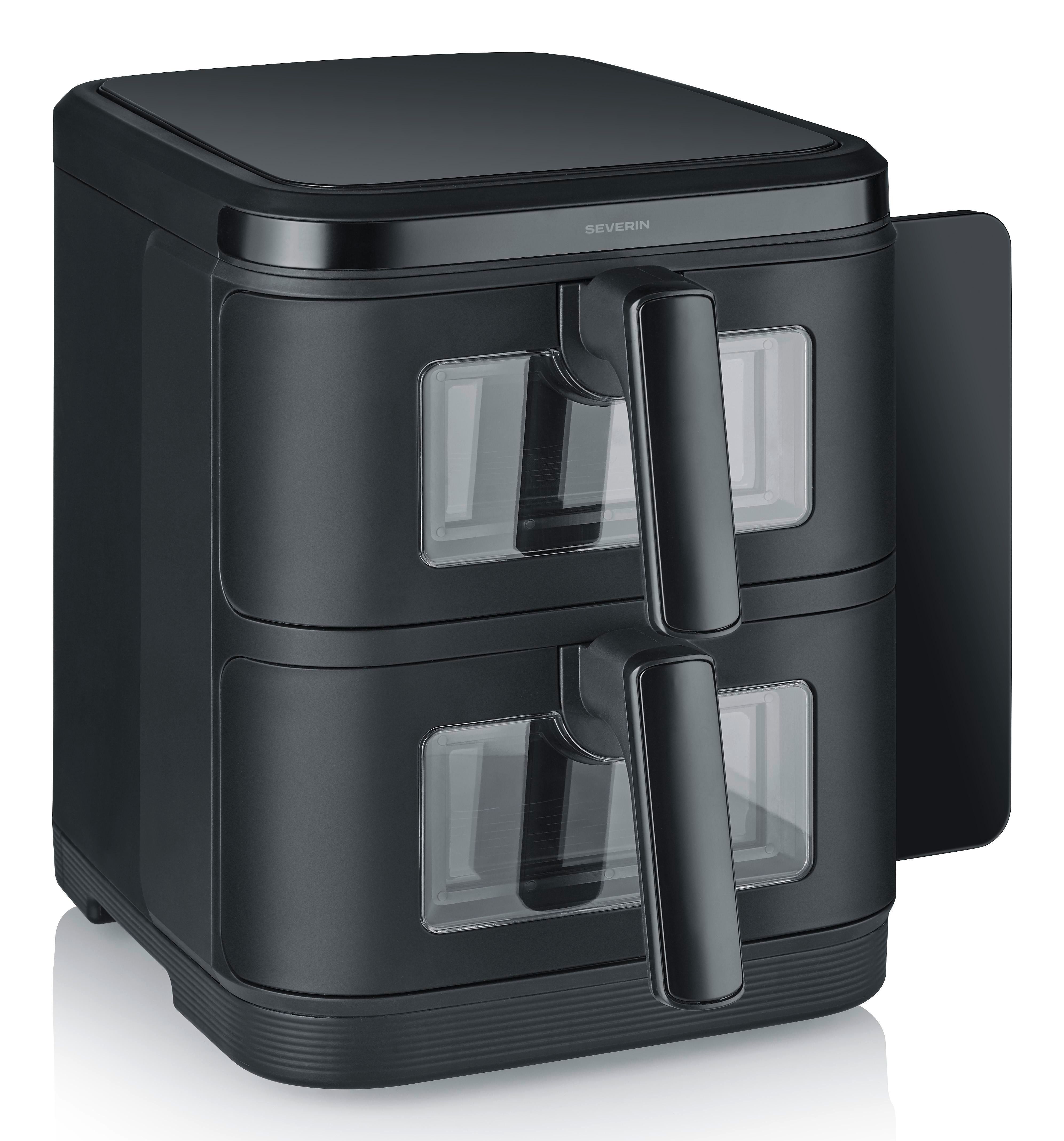 Severin FR 2468 Dubbele Airfryer - Heteluchtfriteuse - 11 Liter - Zwart