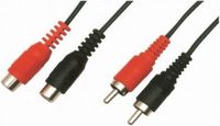 Waytex 21815 audio kabel 1,5 m 2 x RCA Zwart, Rood