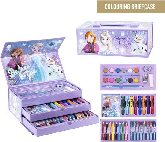 CERDÁ LIFE'S LITTLE MOMENTS Frozen Tekenset Kind – Knutselen Meisjes – 44-delig Tekenen