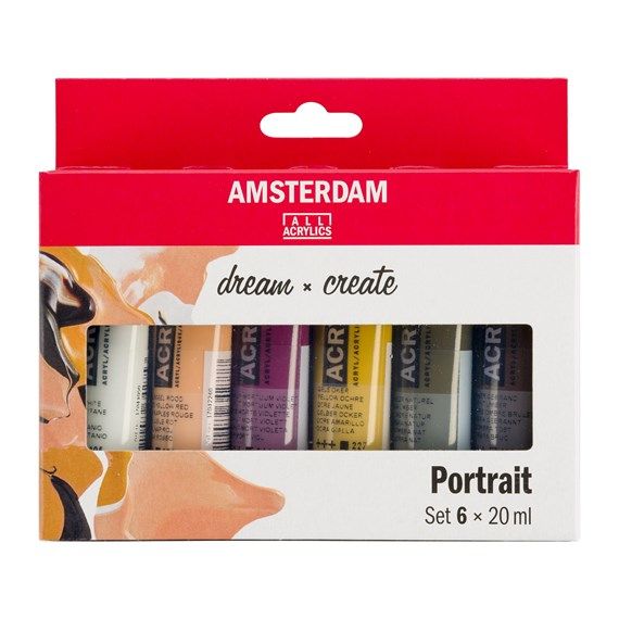 Amsterdam 17820502 - Kunst- & knutselverf - Meerkleurig - 6 stuks