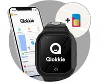 Qlokkie Kiddo GO - GPS horloge kind - Smartwatch kinderen - Zwart
