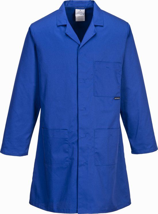 Portwest 2852 Standaard Stofjas - Korenblauw - Maat L - Unisex
