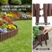 Borderrand voor borders - Plastique - 36 stuks - 10 meter - PP tuinafscheiding - Bruin
