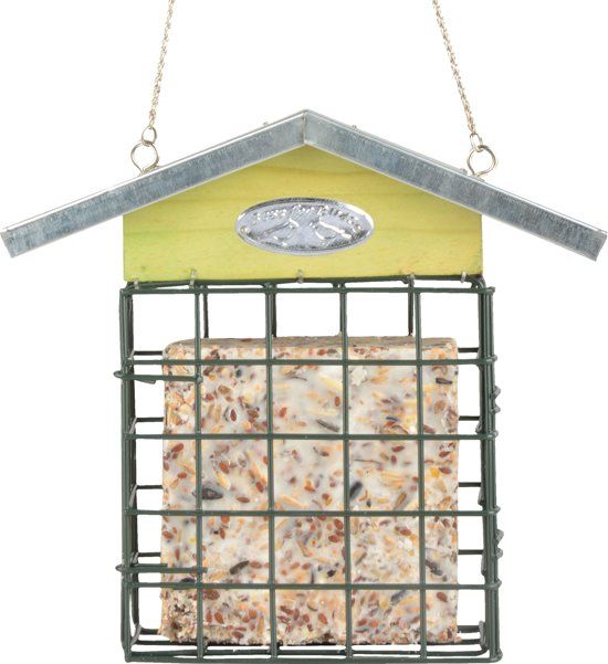 Esschert Design Vetblokhouder - Vogelvoerhouder - Hout