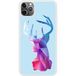 Apple Siliconen hoesje compatibel met iPhone 11 Pro Max Hert Hipster Blauw