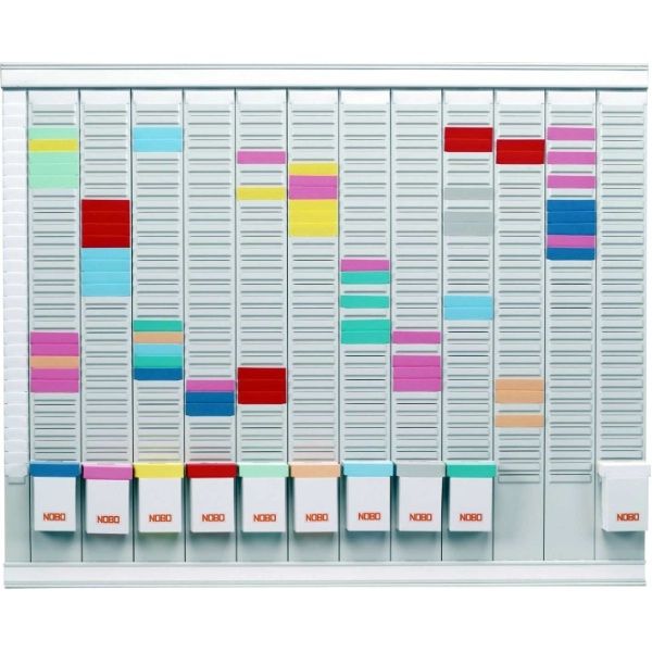 Nobo T-Kaart Planningset 12-Maanden - Grijs
