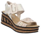 Rieker Sandalen Plat Sandalen Plat - Beige - Maat 36