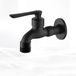 Robinet de lavabo noir - Robinet de cuisine extérieur - Raccordement d'eau - Laiton massif - Eau froide uniquement - Style 2