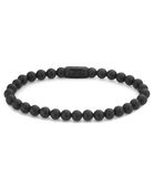 Rebel & Rose Armband Mad Panther 6mm Onyx Zwart Goudkleurig Unisex RR-60089-B
