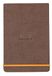 RHODIA 194346C - Hardcover Webnotepad Notitieboek Chocolade - 9 x 14 cm - Gelijnd - 192 Afscheurbare Pagina's - Clairefontaine Ivoor Papier 90 g/m² - Leeslint, Elastieksluiting - Omslag in Imitatieleer