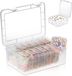 Merkloos Boîte de rangement avec couvercle - Boîte de tri en plastique pour petites perles et bijoux