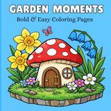 Garden Moments: 50 Cute Garden Scenes Featuring Flowers, Plants, and Adorable Animals for Relaxation and Stress Relief