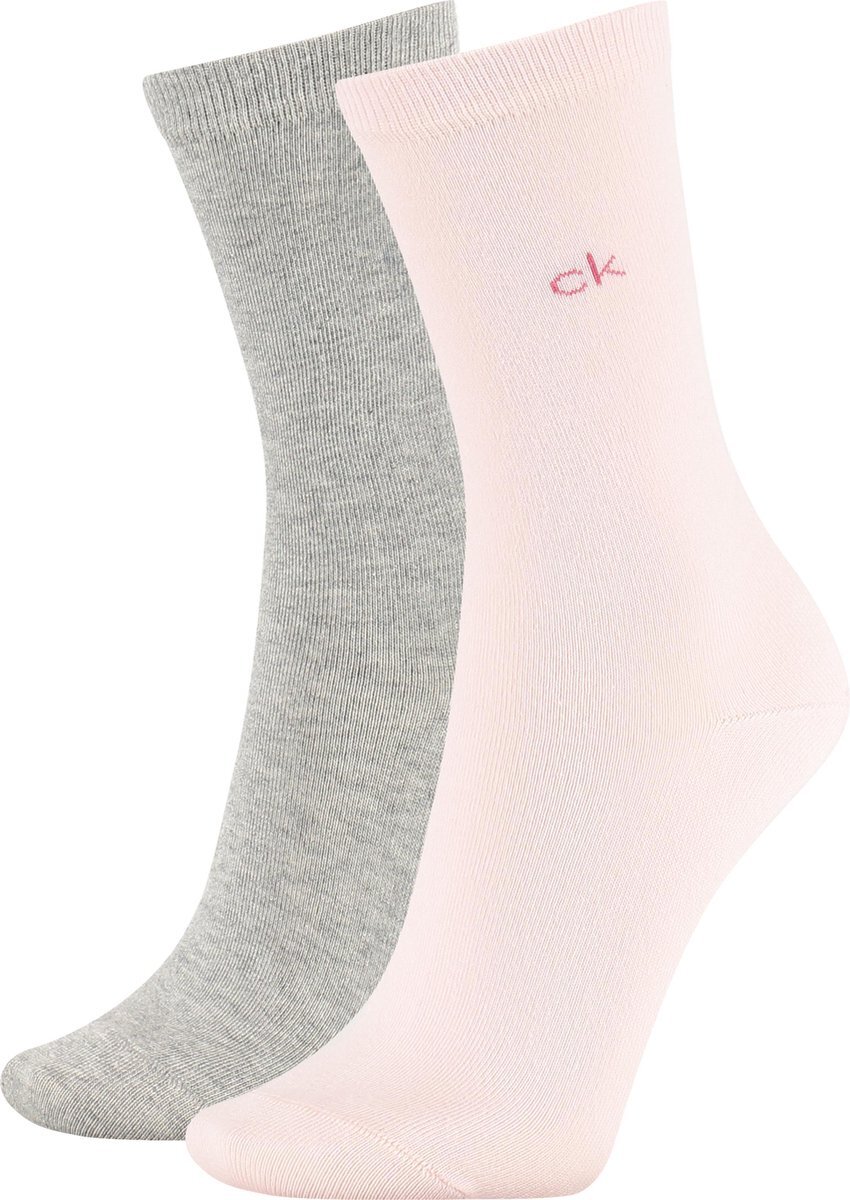 Calvin Klein 2P Flat Knit Annika Dames Sokken - Maat 37-41