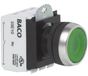 BACO BAL21AH10L L21AH10L Druktoets Kunststof frontring, Verchroomd Rood