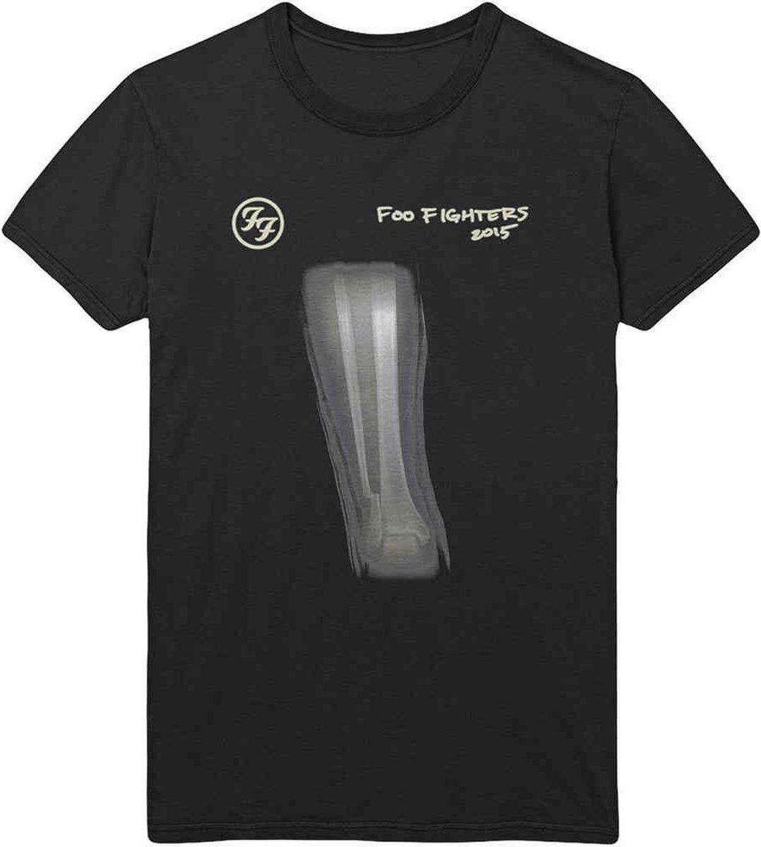 Rocks-Off Foo Fighters Heren Tshirt -L- X-Ray Zwart