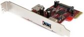 StarTech 2-poorts PCI Express Kaart - USB 3.0 - UASP - 1 intern, 1 extern