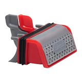 Wirquin Slim+ membraan met afneembaar haarfilter voor doucheafvoer, rood en grijs