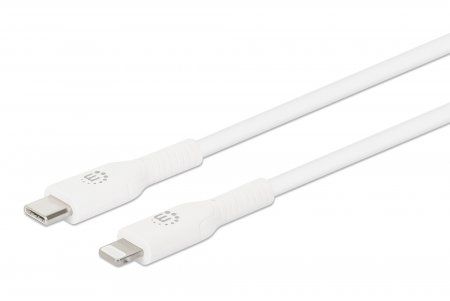 MANHATTAN 394505 Mobiele telefoonkabel Wit 0,5m