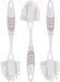 Brosse vaisselle avec boucle de suspension - 3x pièces - gris - 29 cm