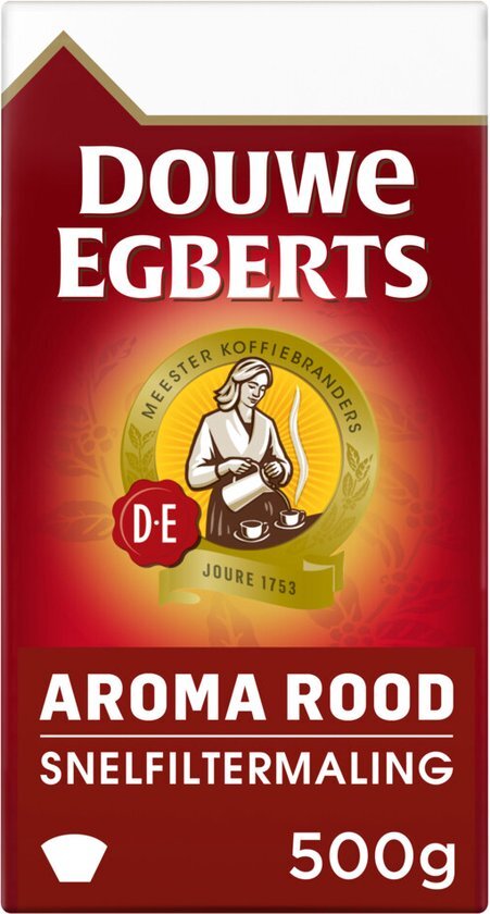Douwe Egberts Aroma Rood snelfiltermaling 500 gr