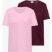 cecil Basic Shirt met ronde hals in een 2-pack
