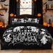 Merkloos Halloween Beddengoedset Zwart 3-delig 200 x 200 cm