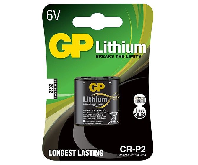 GP Batteries CR-P2 Lithium Camera Battery