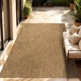 Paco Home In-& Outdoor Balkon Terras Keukenvloerkleed Eenkleurig Gemêleerd Patroon 160x220 cm
