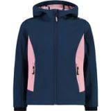 CMP Girls Fix Hoodie Softshell - Blue-fard - Maat Kinder_EU 128