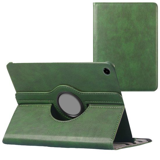 imoshion Tablet Hoes - Geschikt voor Samsung Galaxy Tab A11 Plus - 360° Draaibare Bookcase - Groen