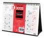 Finocam 780110025 Tafelkalender 2025 Zwart/Rood/Wit
