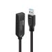 Lindy 43376 USB-kabel USB 3.2 Gen 1 (3.1 Gen 1) 10 m USB A USB C 5 Gbit/s Zwart