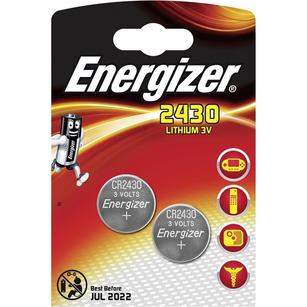 Energizer CR2430 - Batterij - Lithium - 3V - 2 stuks