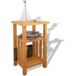Maison Exclusive - Table d'appoint avec étagère à revues chêne massif 27x35x55 cm