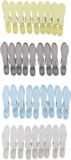 Merkloos / Sans marque Edco Wasknijpers gekleurd - kunststof / plastic - 36x Stuks