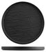Set de 3 assiettes, diamètre 25,5 cm, noir, porcelaine