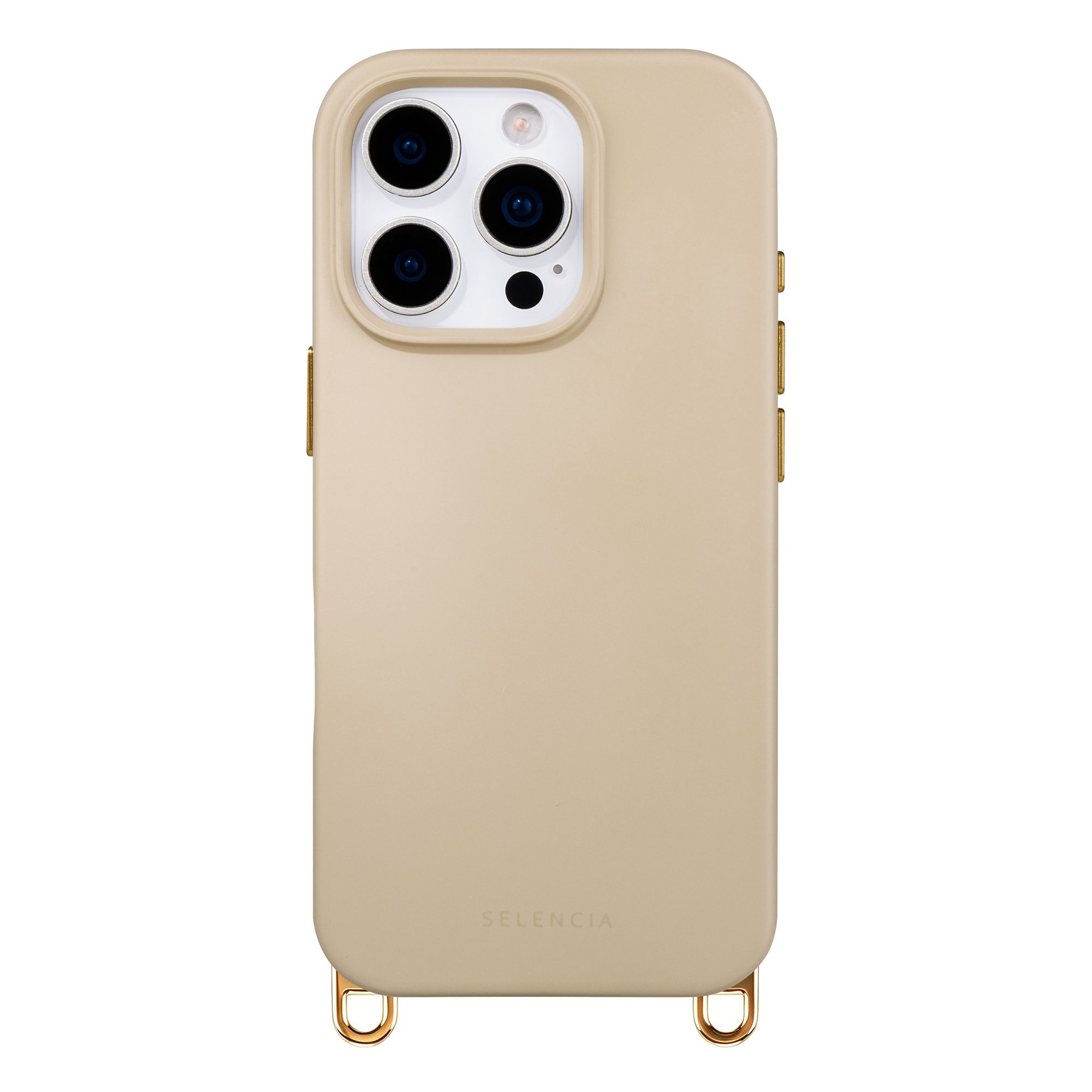 Selencia Rivièra MagSafe Backcover met afneembare haakjes Apple iPhone 16 Pro Max - Milky Latte