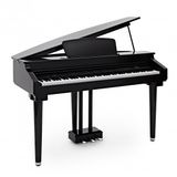 Gear4music GDP-200 digitale Vleugelpiano, Gloss Black