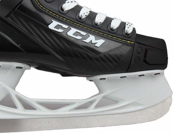 CCM – Supertacks 9355 – IJshockeyschaatsen – Schaatsen Heren – Volwassenen – Zwart – Verstevigde Support & RVS Speedblade – Regular Fit – Maat EU 44.5