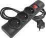 EMOS - Overspanningsbeveiliging stekkerdoos met LED-display, 3-voudig, 1,5 m kabel