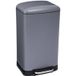 5five Simply Smart Poubelle à pédale en métal de 30l de couleur gris anthracite - Modèle Ariane