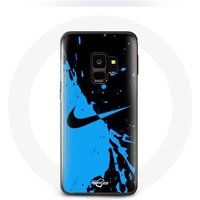 Nike Hoesje voor Samsung Galaxy S9 Nike Logo Blauw & Zwart Maniacase