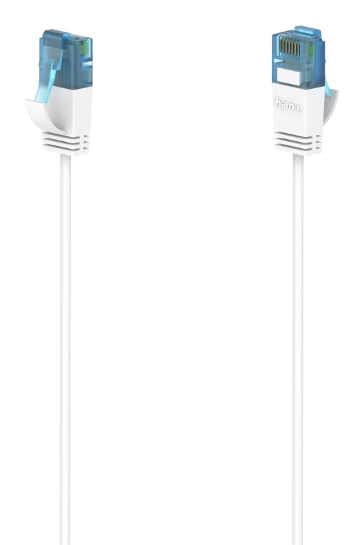 Hama Flexi-Slim Netwerkkabel - CAT6a - 0.75 m - Wit