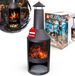HEAT Outdoor Living Larvik Poêle de jardin avec rangement de bois