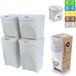 Set de poubelles bouteille - 4 pièces, 120 litres