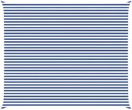 vidaXL Zonneschaduw Blauw en Wit 6 x 5 m 100% Polyester Oxford