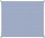 vidaXL Zonneschaduw Blauw en Wit 6 x 5 m 100% Polyester Oxford