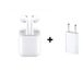 MSL-OnlineShop Bluetooth-hoofdtelefoon, compatibel met iOS (iPhone) en Android, met touchbediening en een 5 Watt voedingsadapter (USB)