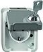 Merten MEG2416-8029 SCHUKO-stopcontact m. BRS, afl. m. versch. Sluitingen, lichtgrijs, AQUASTAR